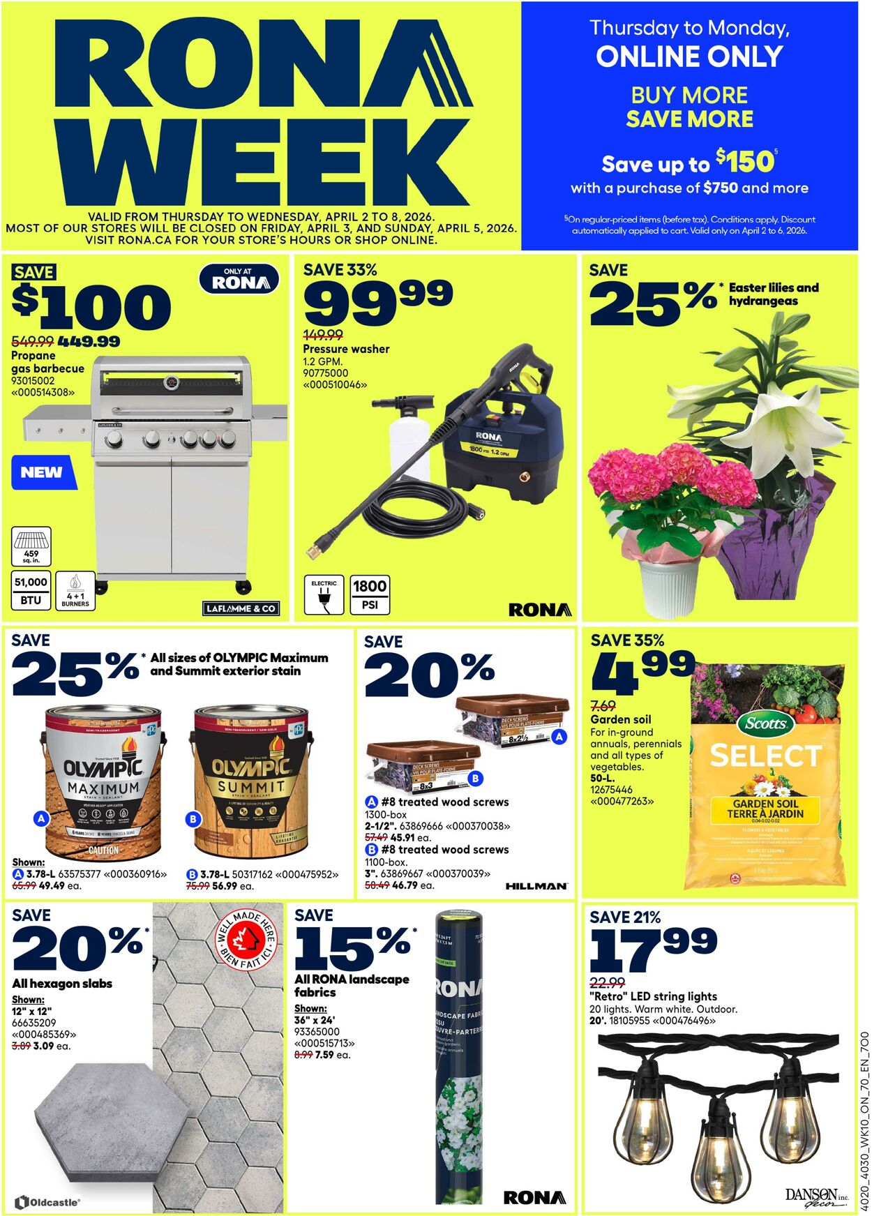 Flyer RONA 02.04.2026 - 08.04.2026