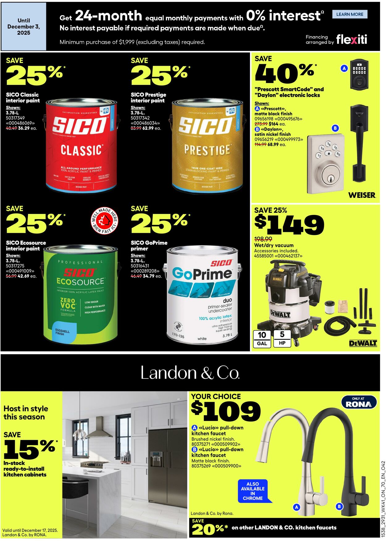 Flyer RONA 06.11.2025 - 19.11.2025