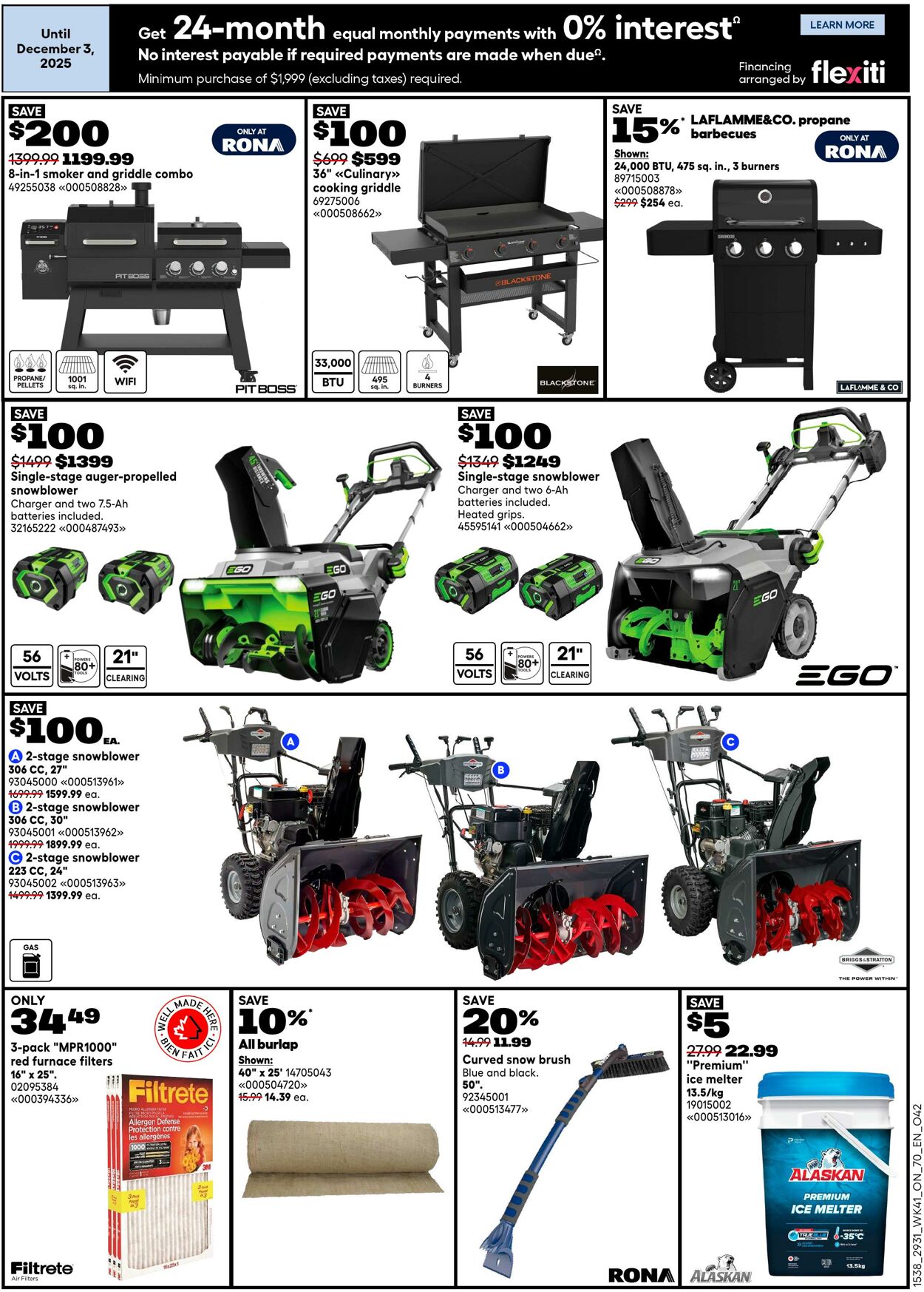 Flyer RONA 06.11.2025 - 19.11.2025