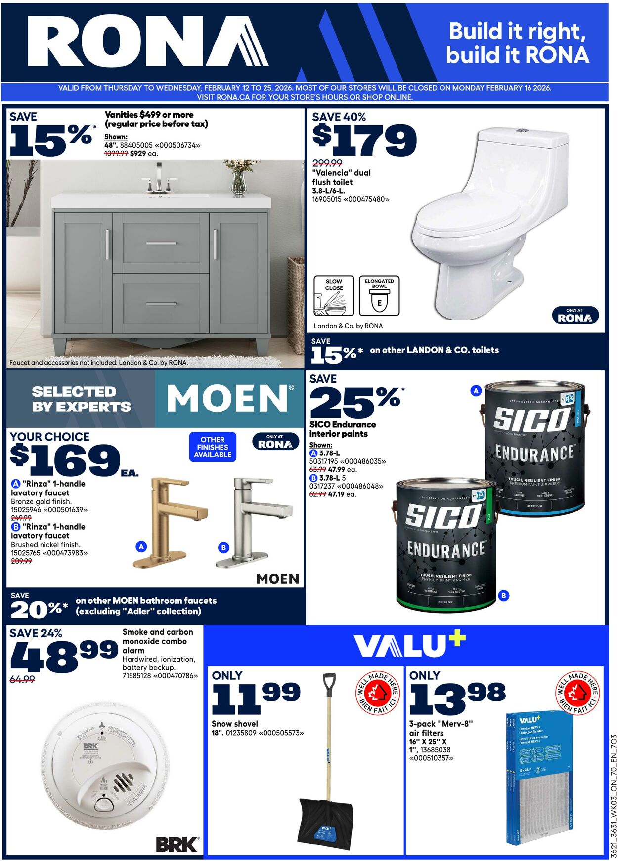 Flyer RONA 12.02.2026 - 25.02.2026
