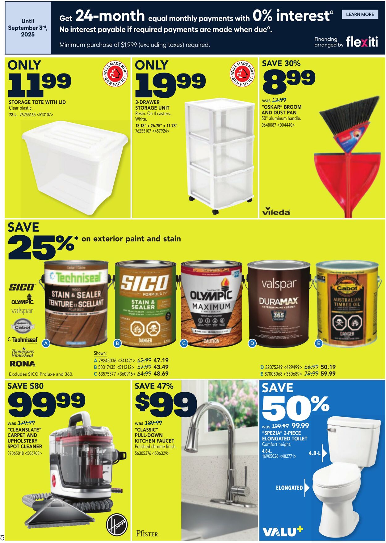 Flyer RONA 28.08.2025 - 03.09.2025
