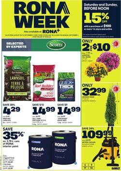 Flyer RONA 28.08.2025 - 03.09.2025
