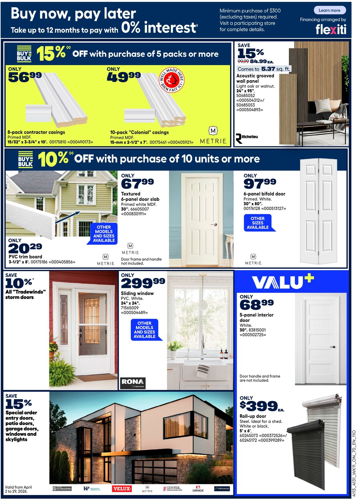 Flyer RONA 09.04.2026 - 15.04.2026