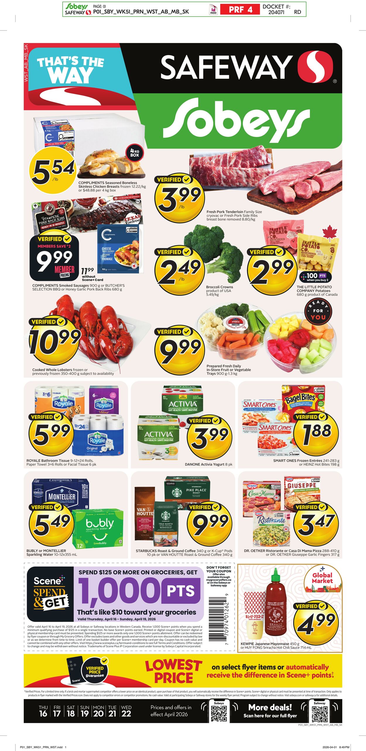 Flyer Safeway 16.04.2026 - 22.04.2026