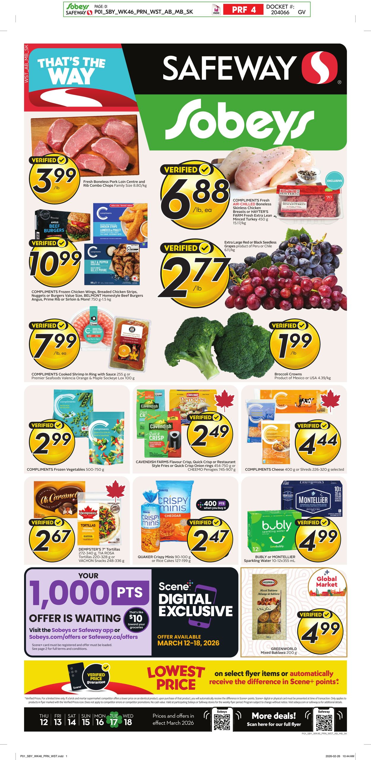 Flyer Safeway 12.03.2026 - 18.03.2026