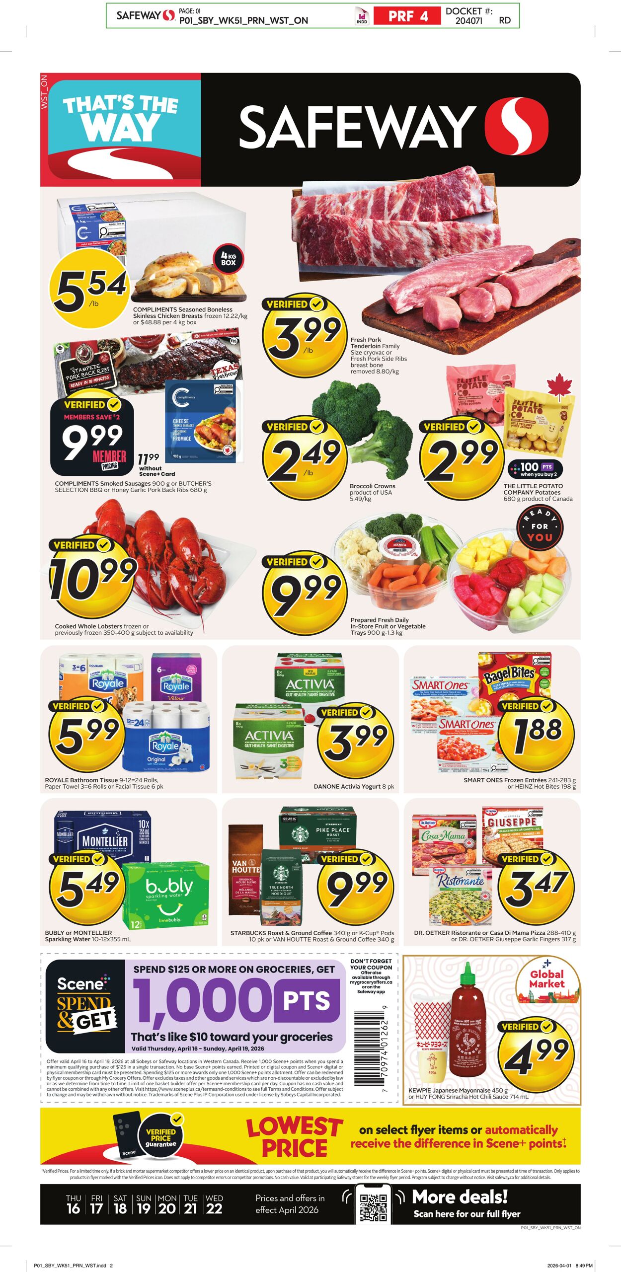 Flyer Safeway 16.04.2026 - 22.04.2026