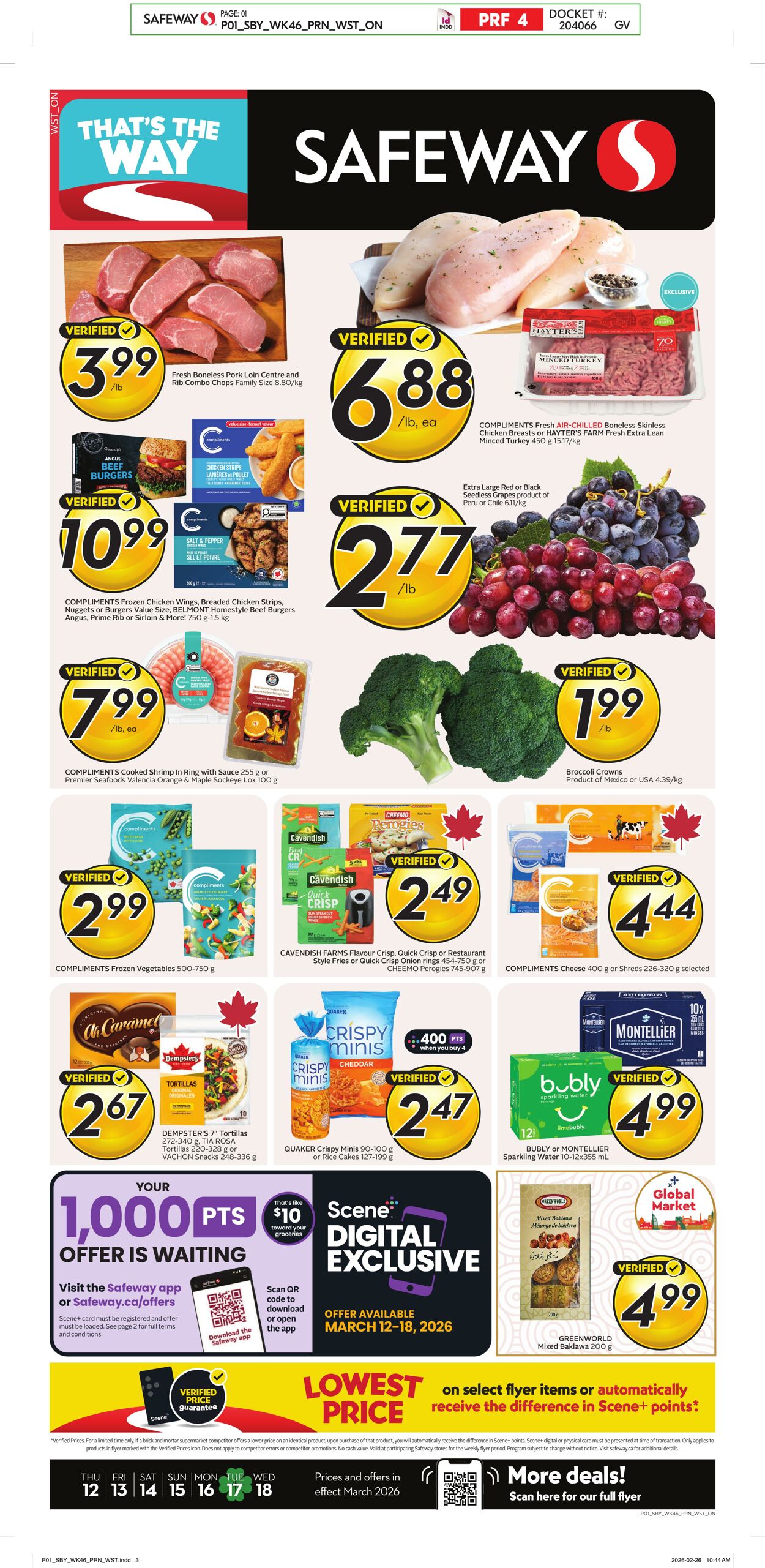 Flyer Safeway 12.03.2026 - 18.03.2026