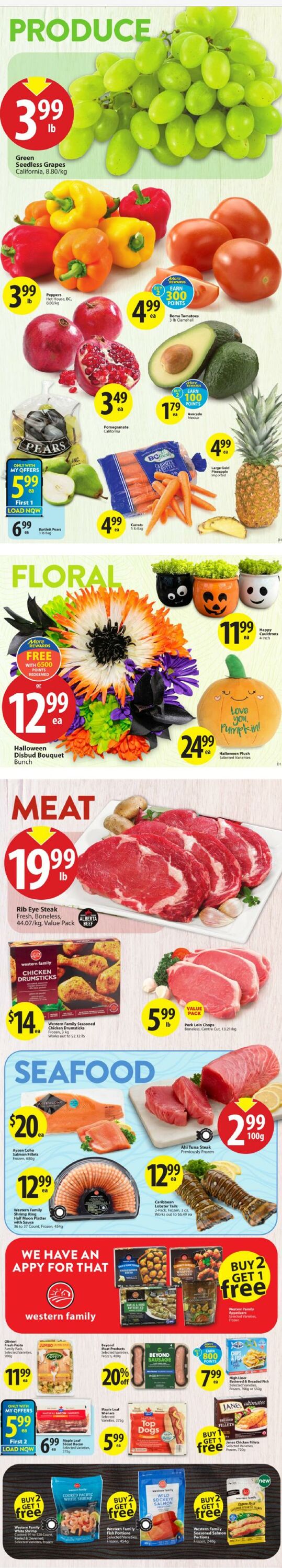 Flyer Save-On-Foods 24.10.2024 - 30.10.2024