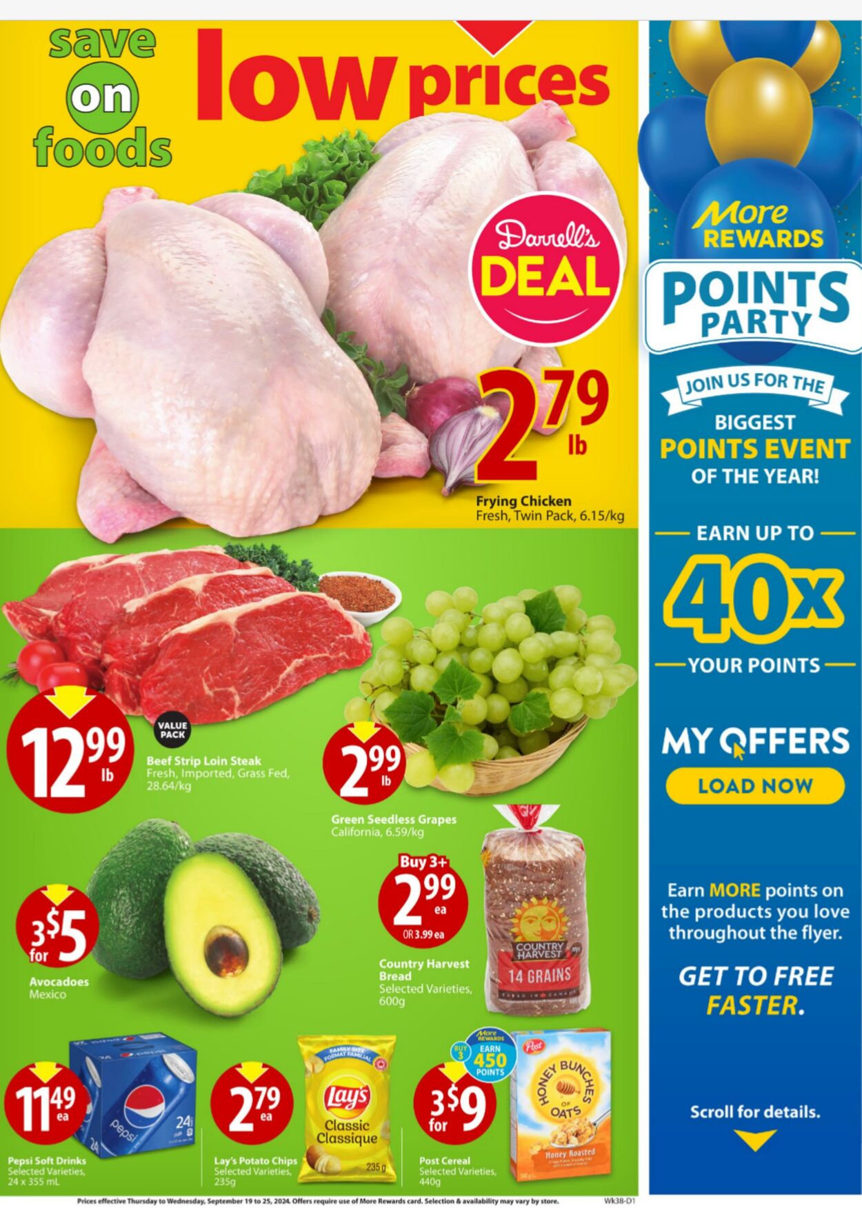 Flyer Save-On-Foods 19.09.2024 - 25.09.2024