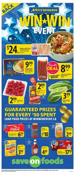 Flyer Save-On-Foods 20.10.2022-26.10.2022