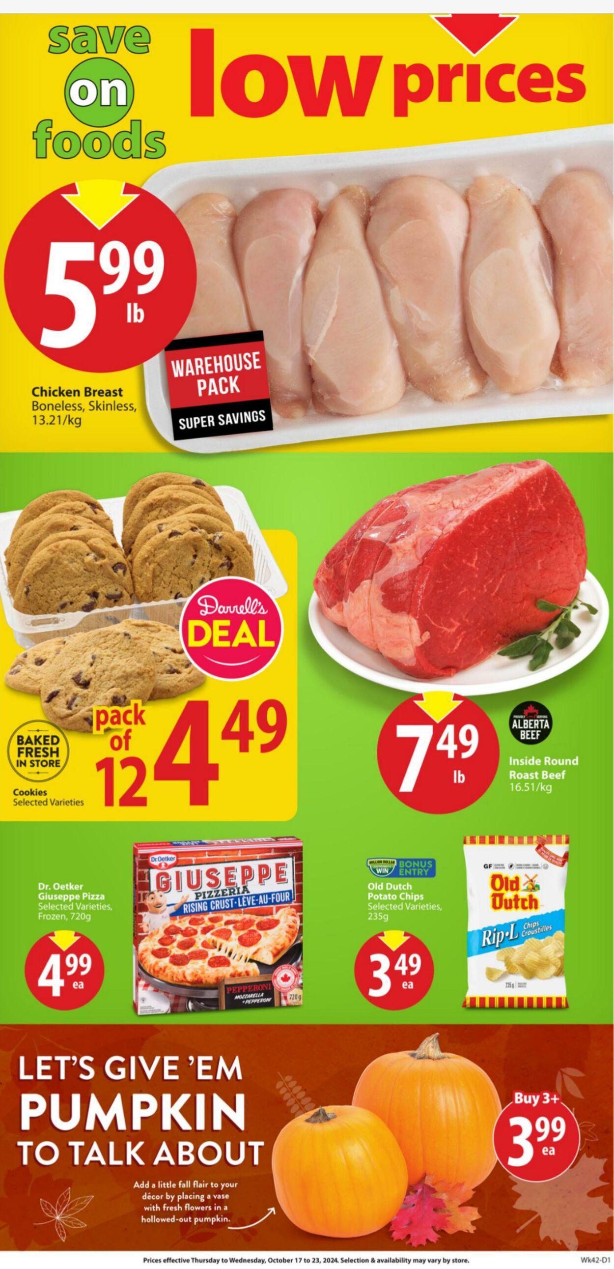 Flyer Save-On-Foods 17.10.2024 - 23.10.2024