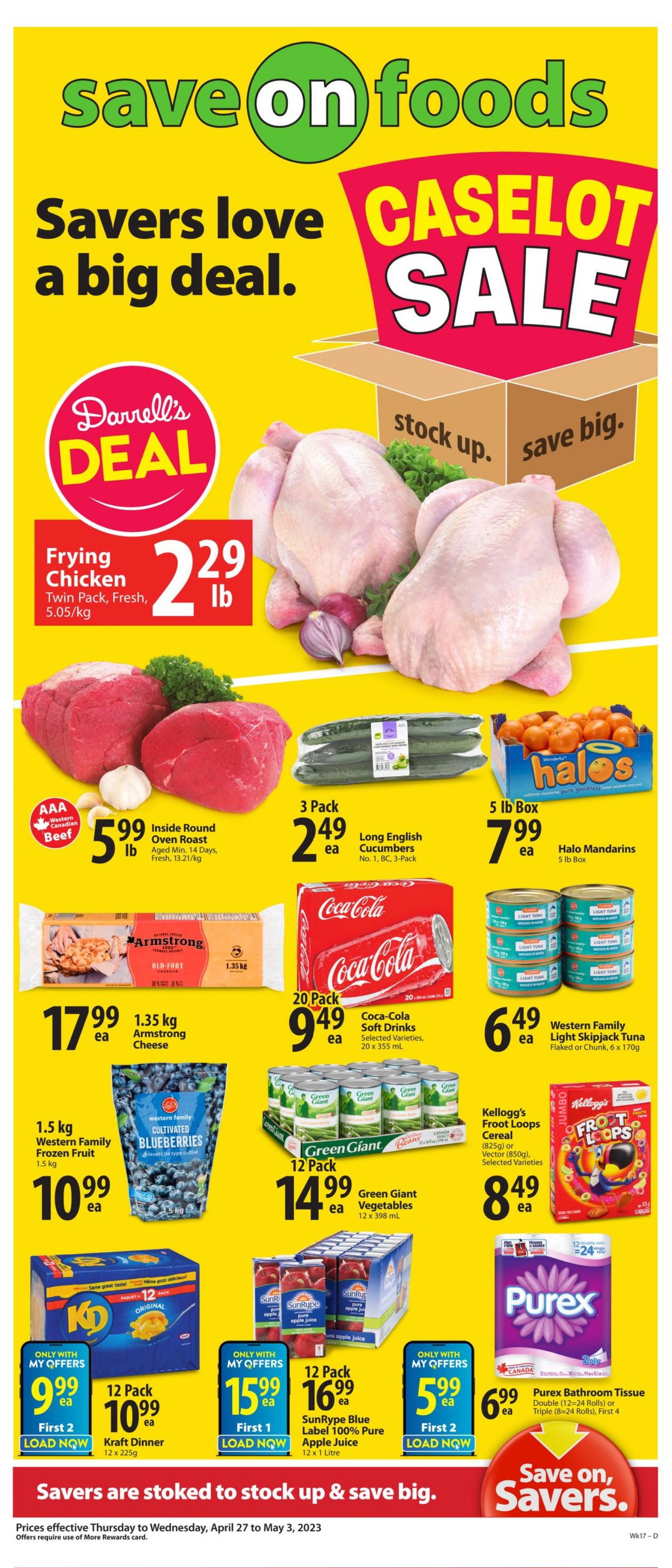 Flyer Save-On-Foods 27.04.2023 - 03.05.2023