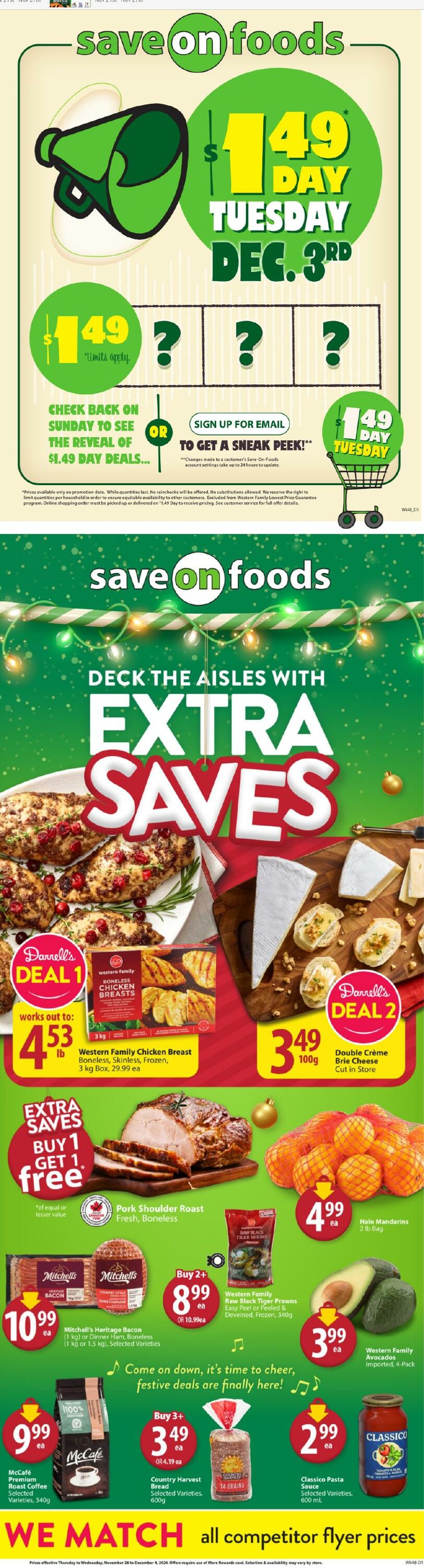 Flyer Save-On-Foods 28.11.2024 - 04.12.2024