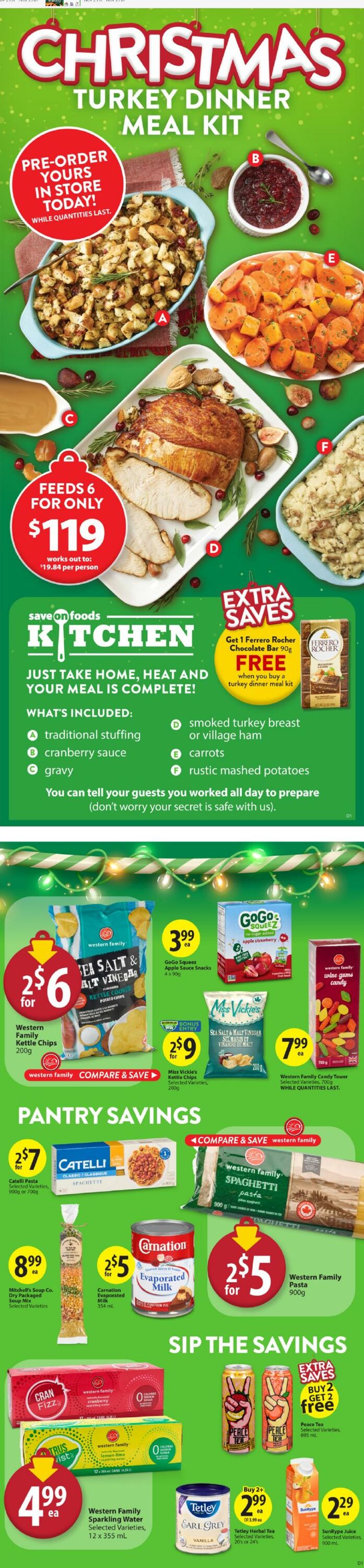 Flyer Save-On-Foods 28.11.2024 - 04.12.2024