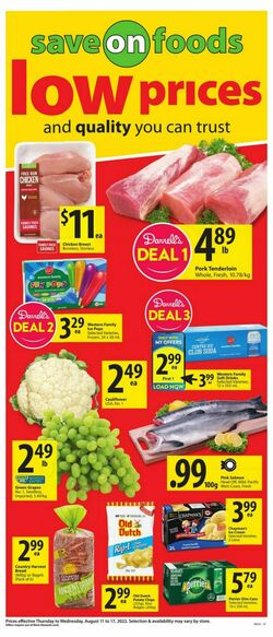 Flyer Save-On-Foods 11.08.2022-17.08.2022