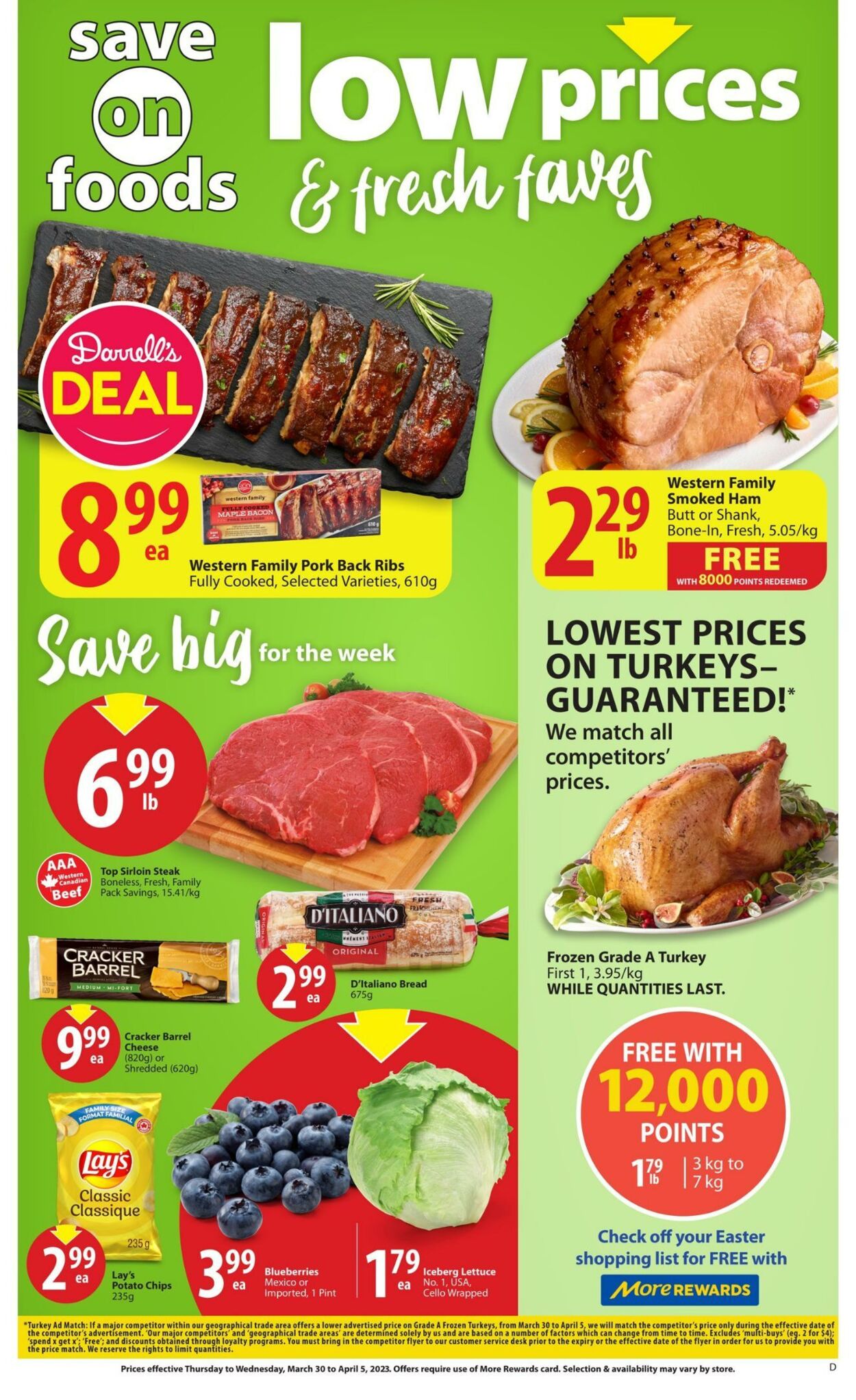 Flyer Save-On-Foods 30.03.2023 - 05.04.2023