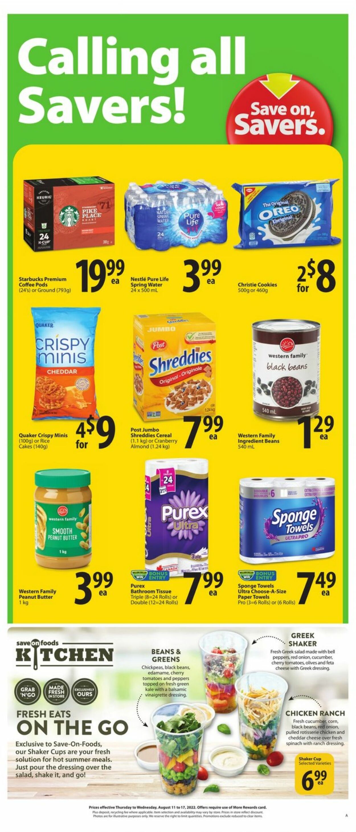 Flyer Save-On-Foods 11.08.2022 - 17.08.2022
