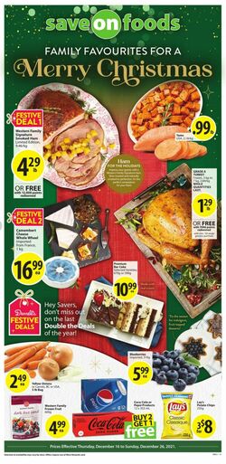 Flyer Save-On-Foods 16.12.2021-26.12.2021