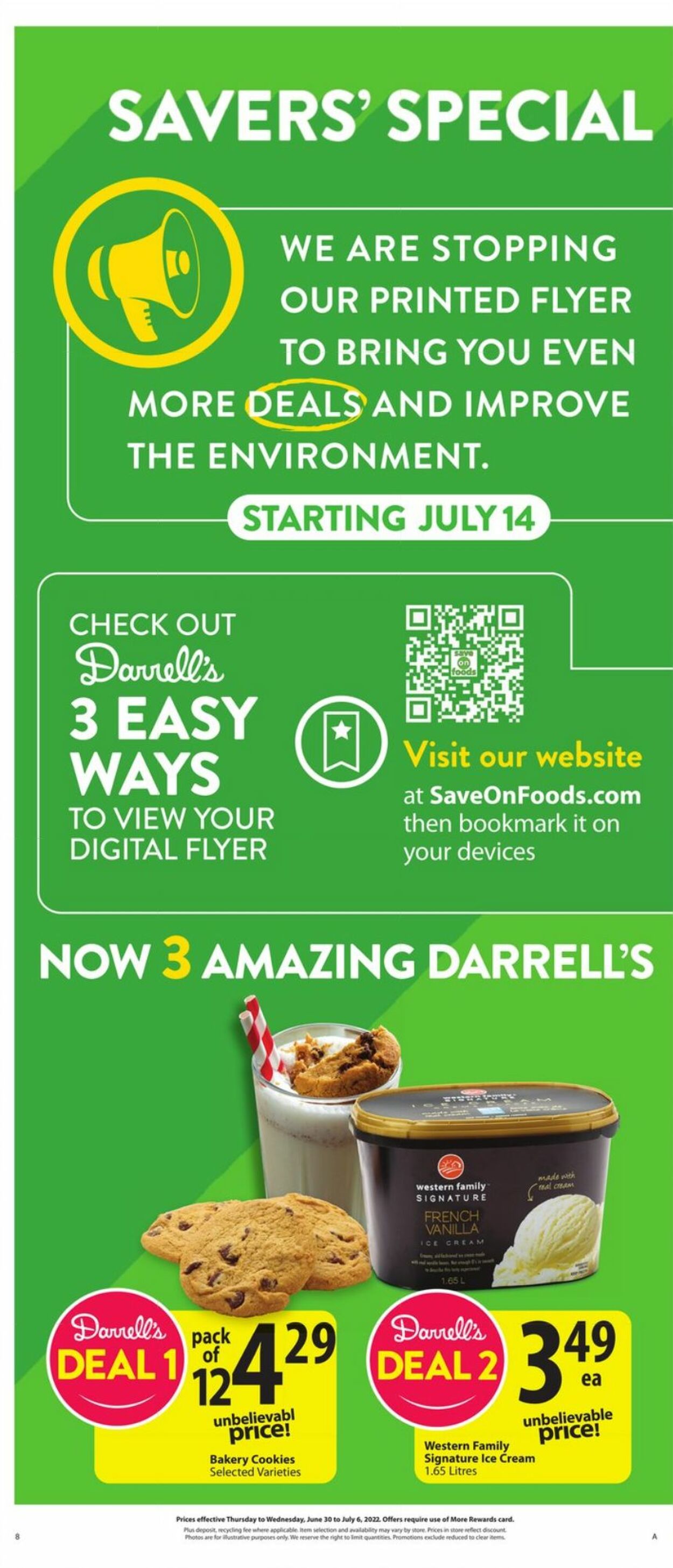 Flyer Save-On-Foods 30.06.2022 - 06.07.2022