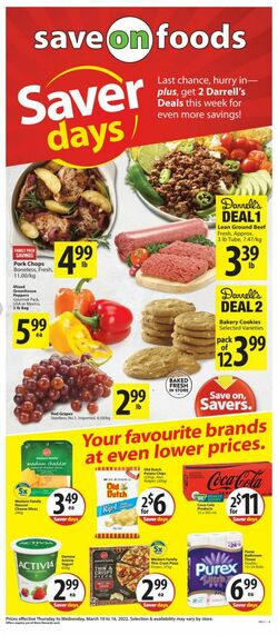 Flyer Save On Foods 10.03.2022-16.03.2022