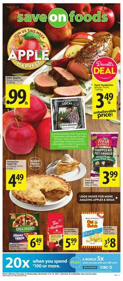  Save-On-Foods Flyer - Nov 04 to Nov 10
