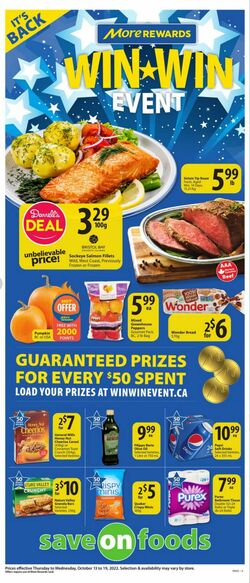 Flyer Save-On-Foods 13.10.2022-19.10.2022