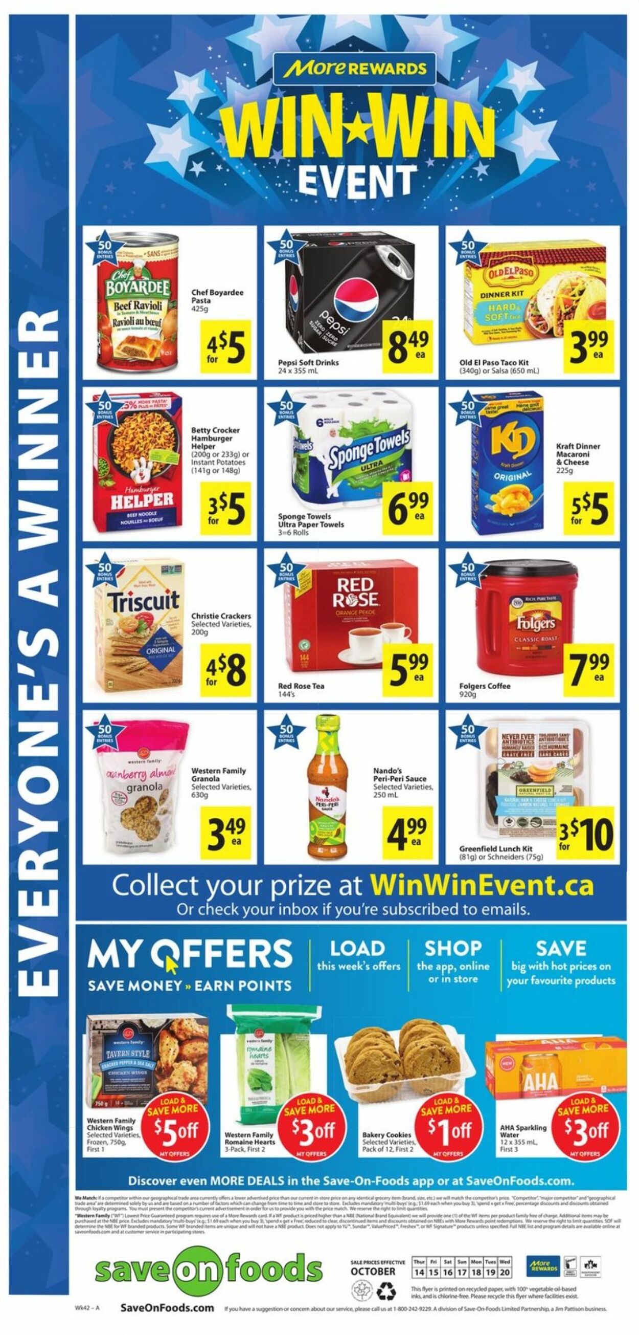 Flyer Save-On-Foods 14.10.2021 - 20.10.2021