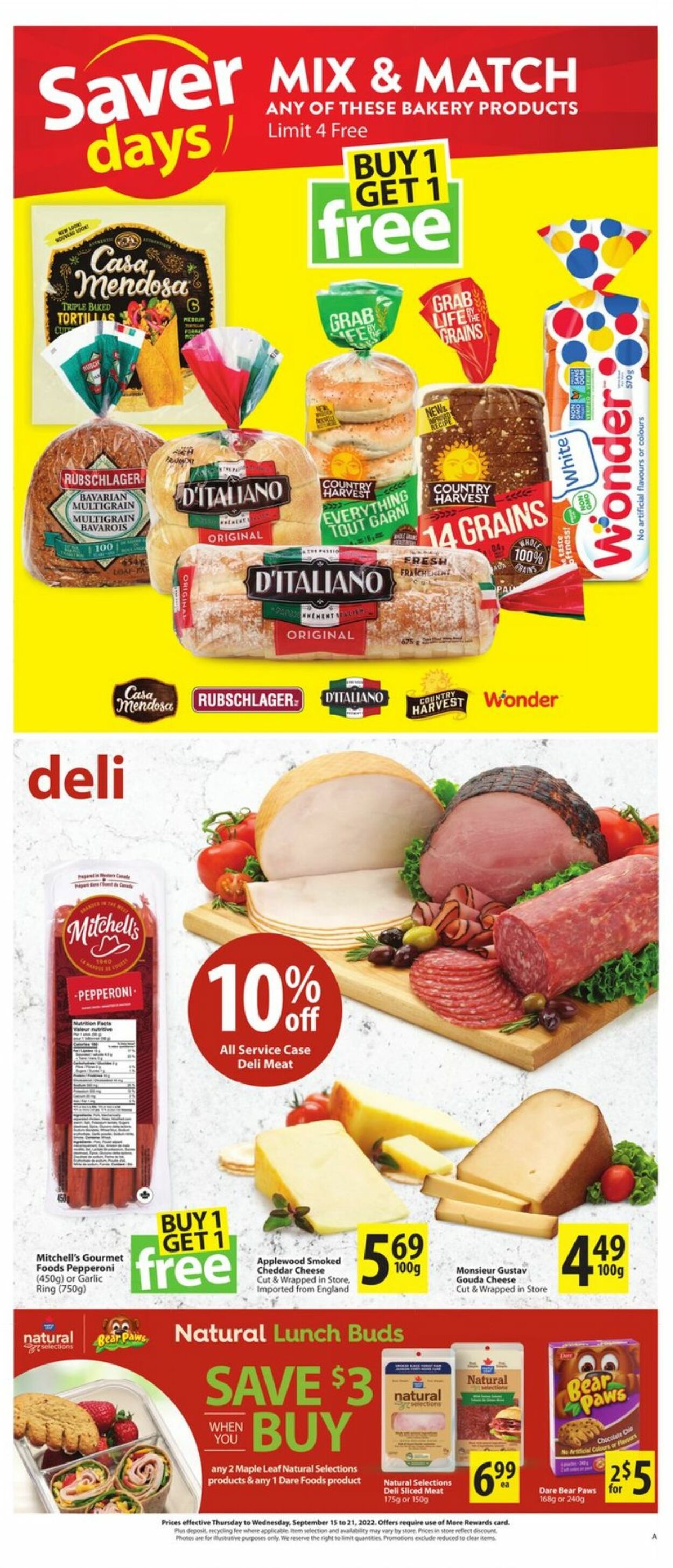 Flyer Save-On-Foods 15.09.2022 - 21.09.2022