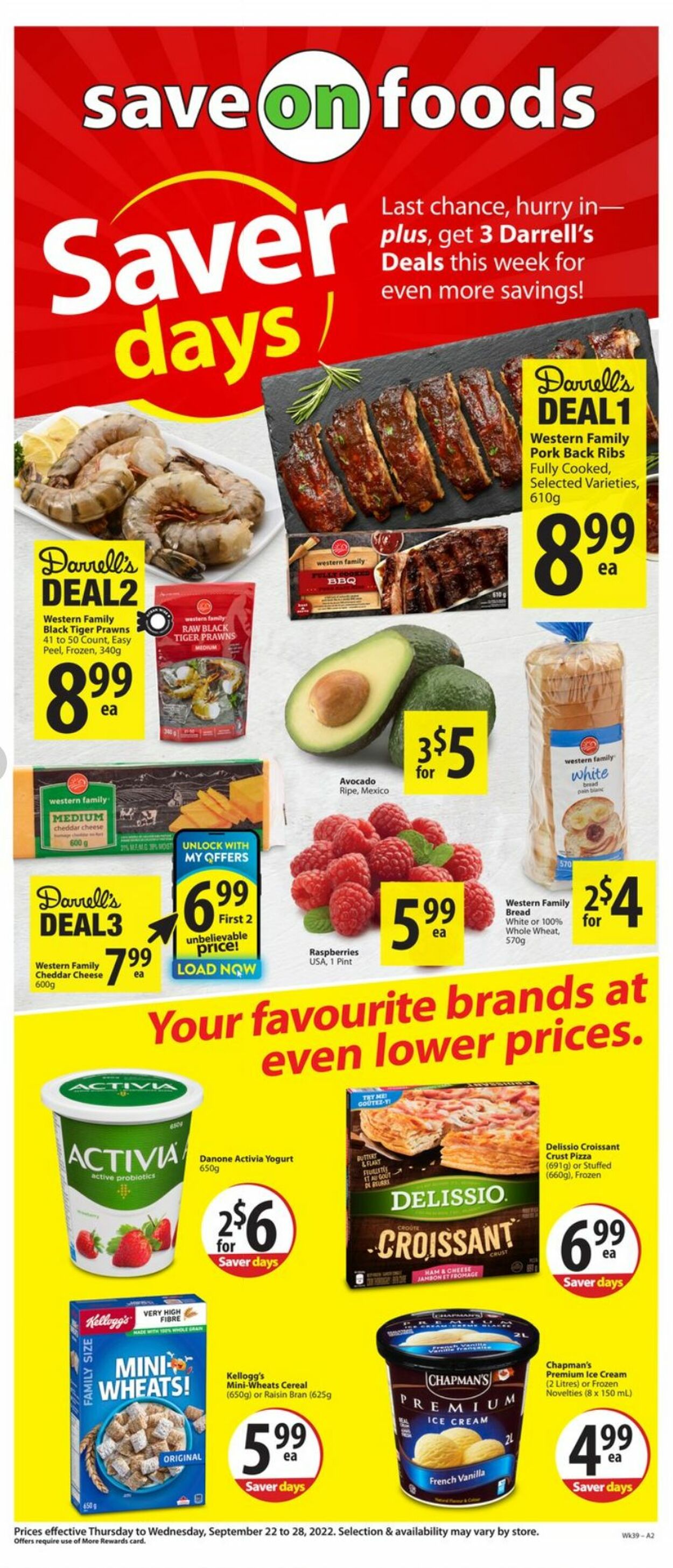 Flyer Save-On-Foods 22.09.2022 - 28.09.2022