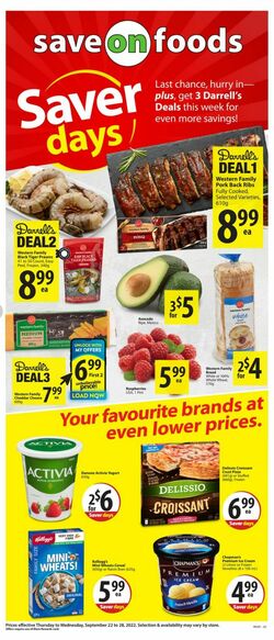 Flyer Save-On-Foods 22.09.2022-28.09.2022