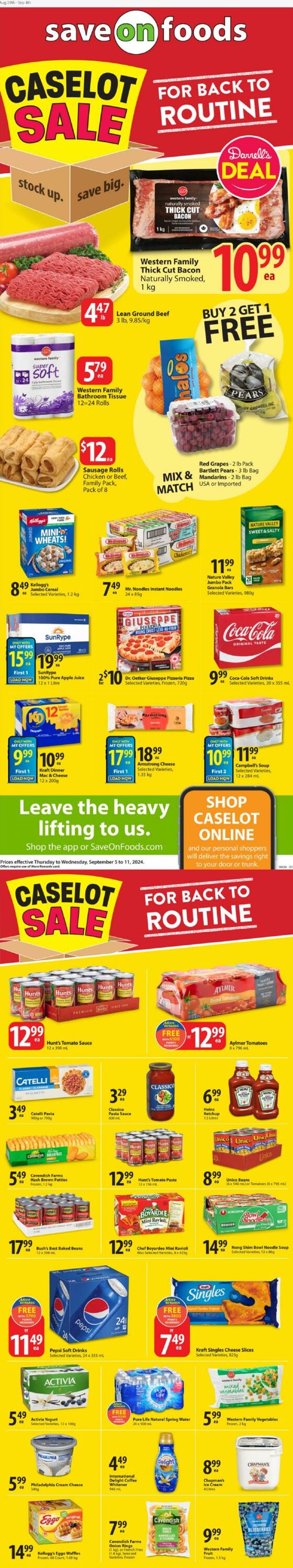 Flyer Save-On-Foods 05.09.2024 - 11.09.2024