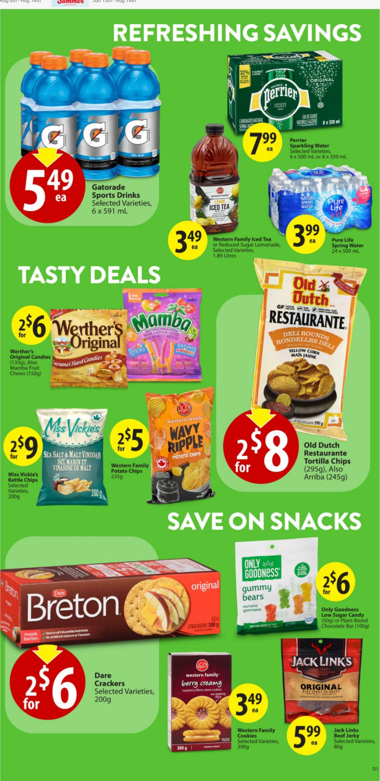 Flyer Save-On-Foods 15.08.2024 - 21.08.2024