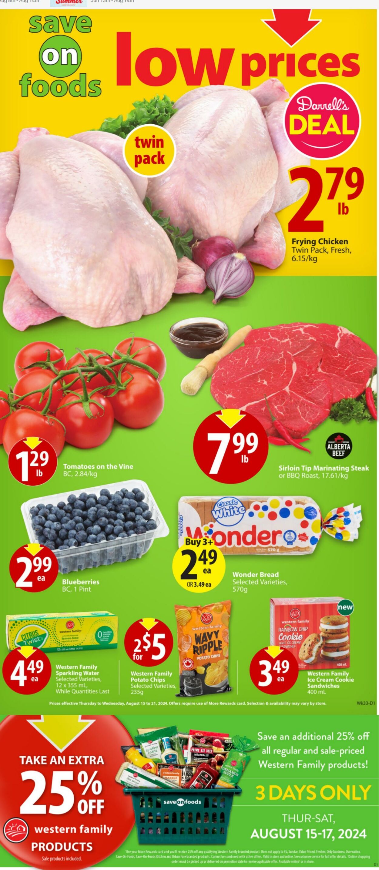 Flyer Save-On-Foods 15.08.2024 - 21.08.2024