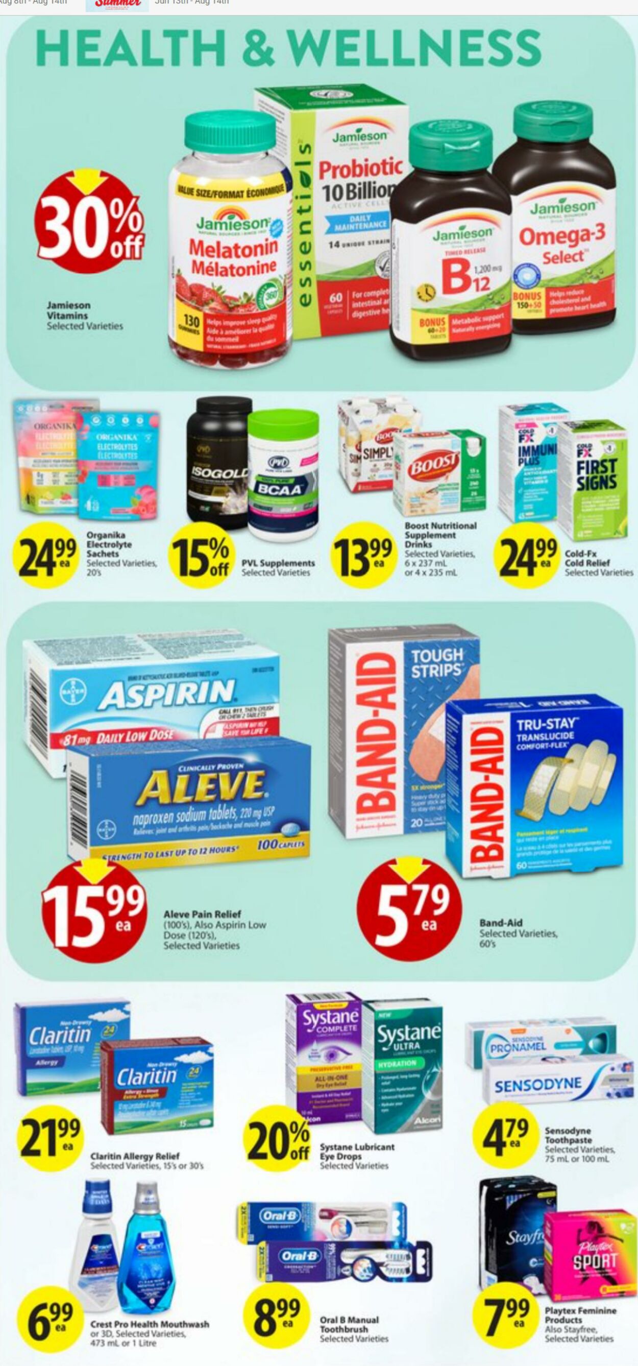 Flyer Save-On-Foods 15.08.2024 - 21.08.2024