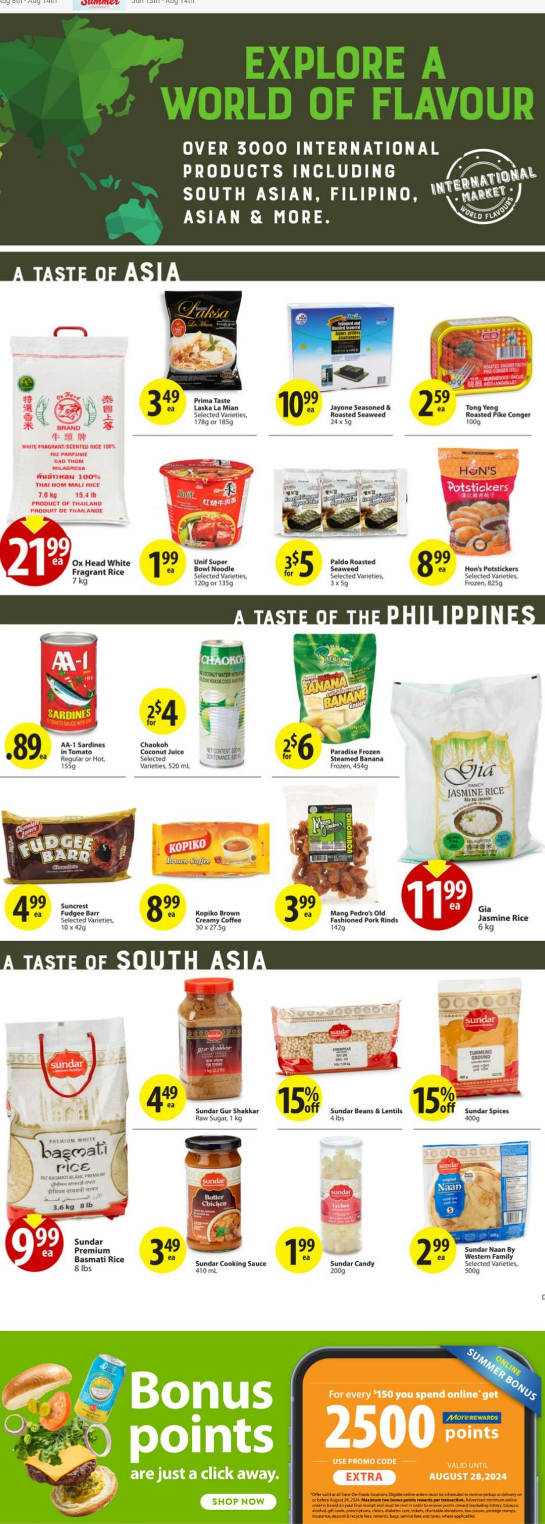 Flyer Save-On-Foods 15.08.2024 - 21.08.2024