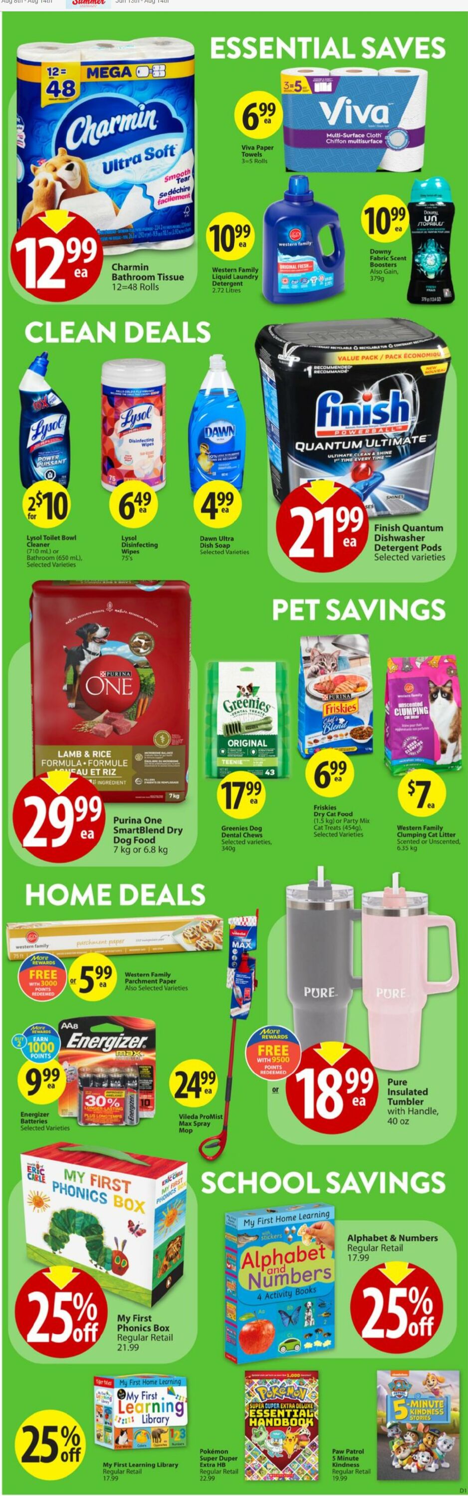 Flyer Save-On-Foods 15.08.2024 - 21.08.2024