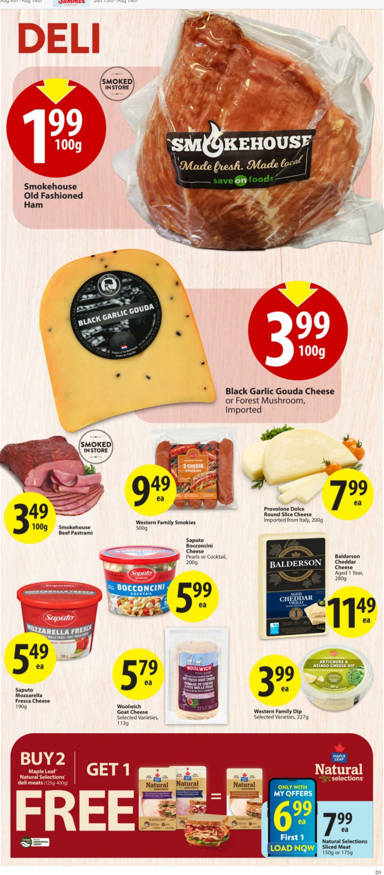 Flyer Save-On-Foods 15.08.2024 - 21.08.2024