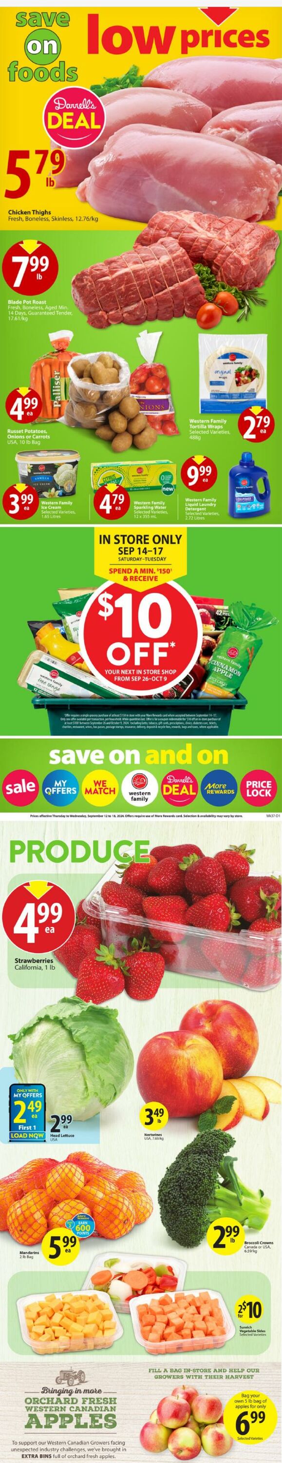 Flyer Save-On-Foods 12.09.2024 - 18.09.2024