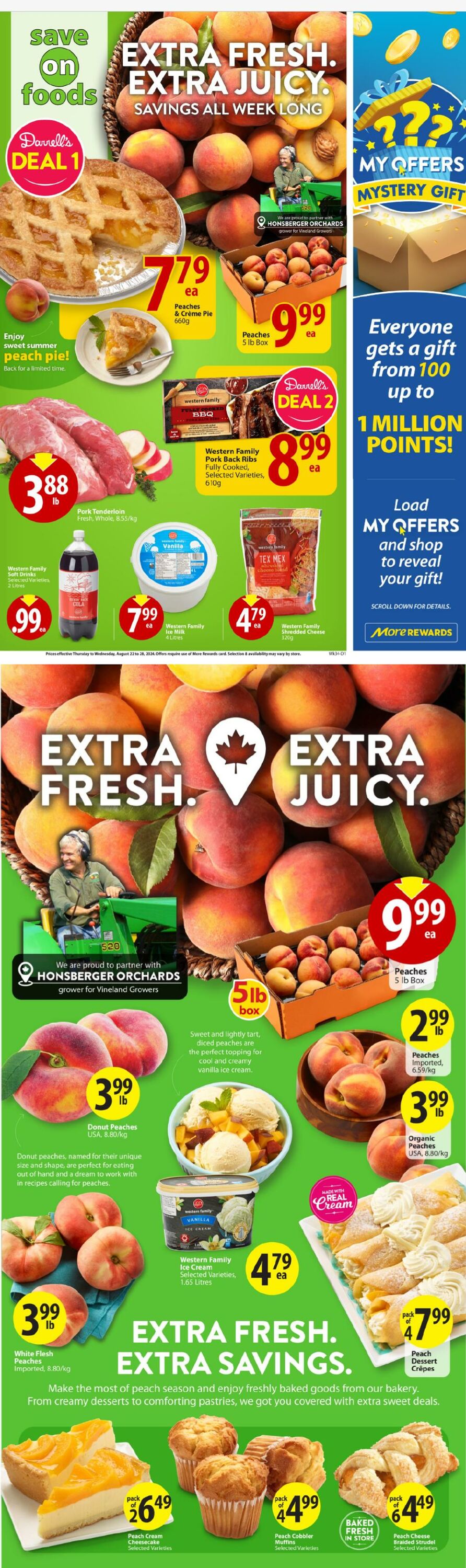 Flyer Save-On-Foods 22.08.2024 - 28.08.2024