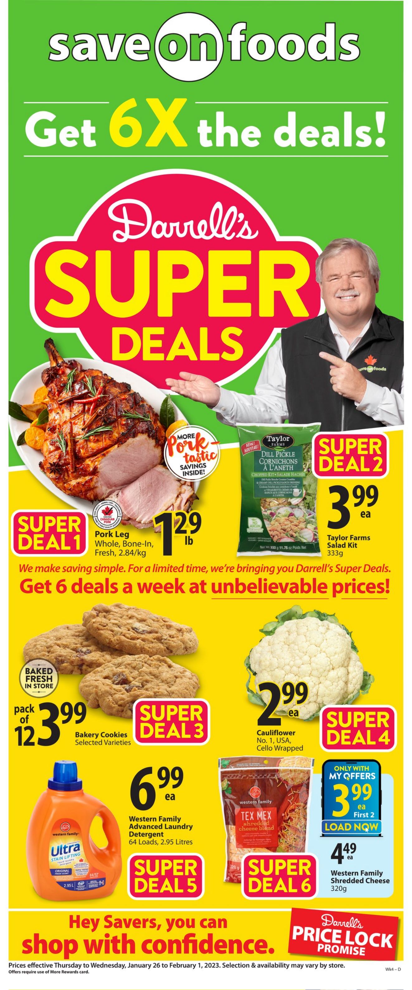 Flyer Save-On-Foods 26.01.2023 - 01.02.2023
