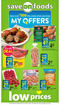 Flyer Save-On-Foods 16.03.2023 - 22.03.2023