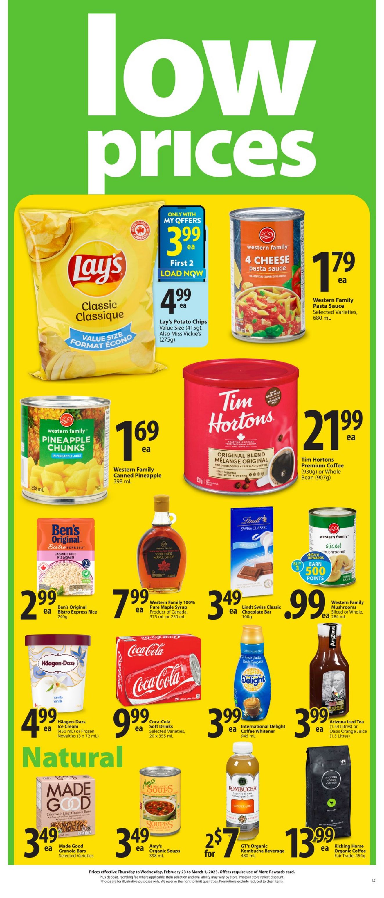 Flyer Save-On-Foods 23.02.2023 - 01.03.2023