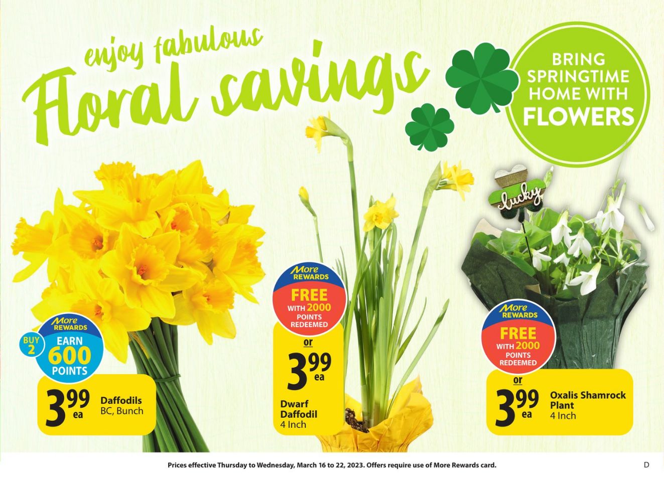 Flyer Save-On-Foods 16.03.2023 - 22.03.2023