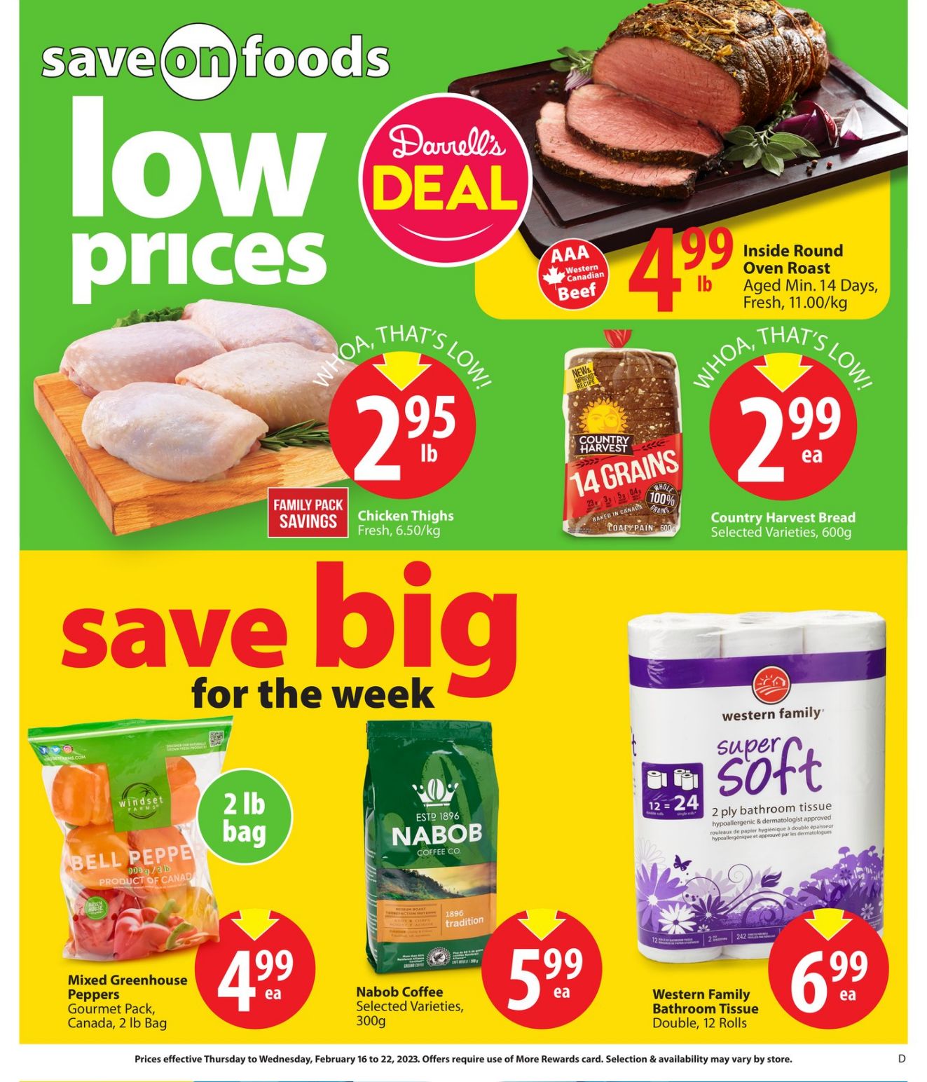 Flyer Save-On-Foods 16.02.2023 - 22.02.2023
