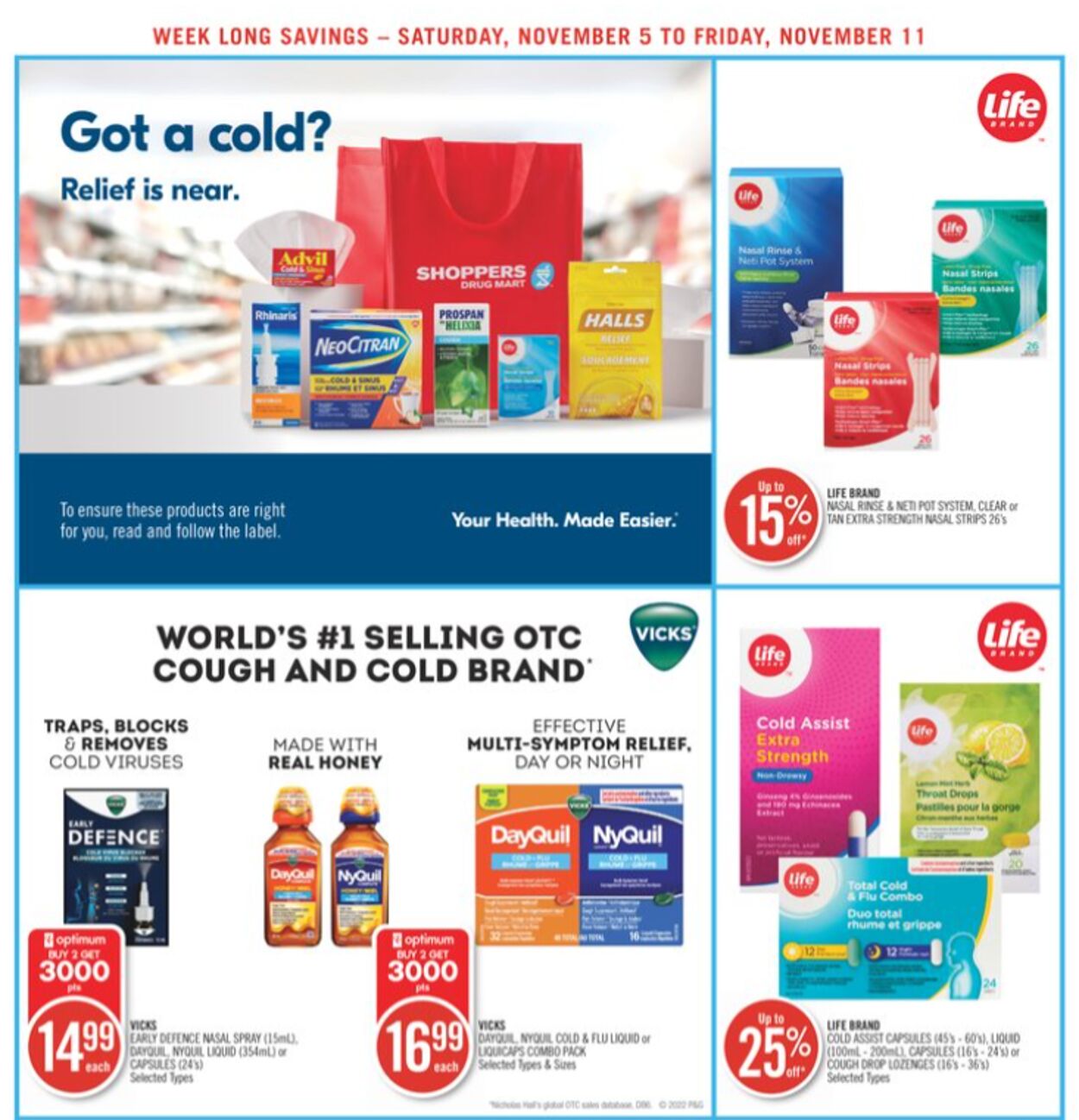 Flyer Shoppers Drug Mart 05.11.2022 - 11.11.2022