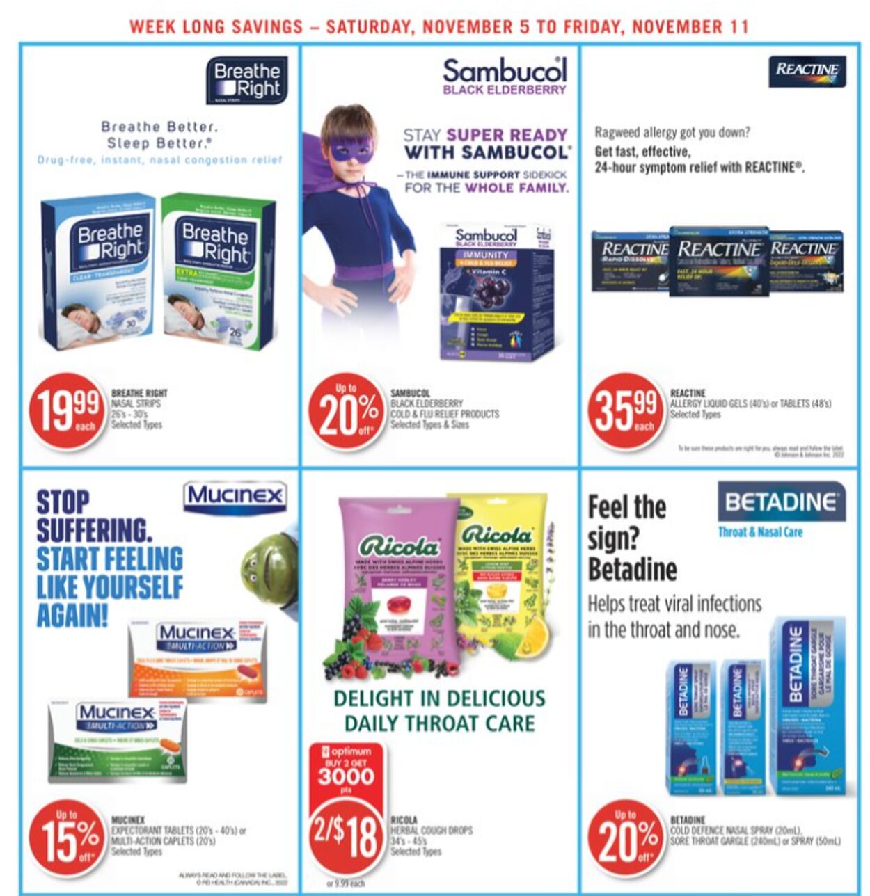 Flyer Shoppers Drug Mart 05.11.2022 - 11.11.2022