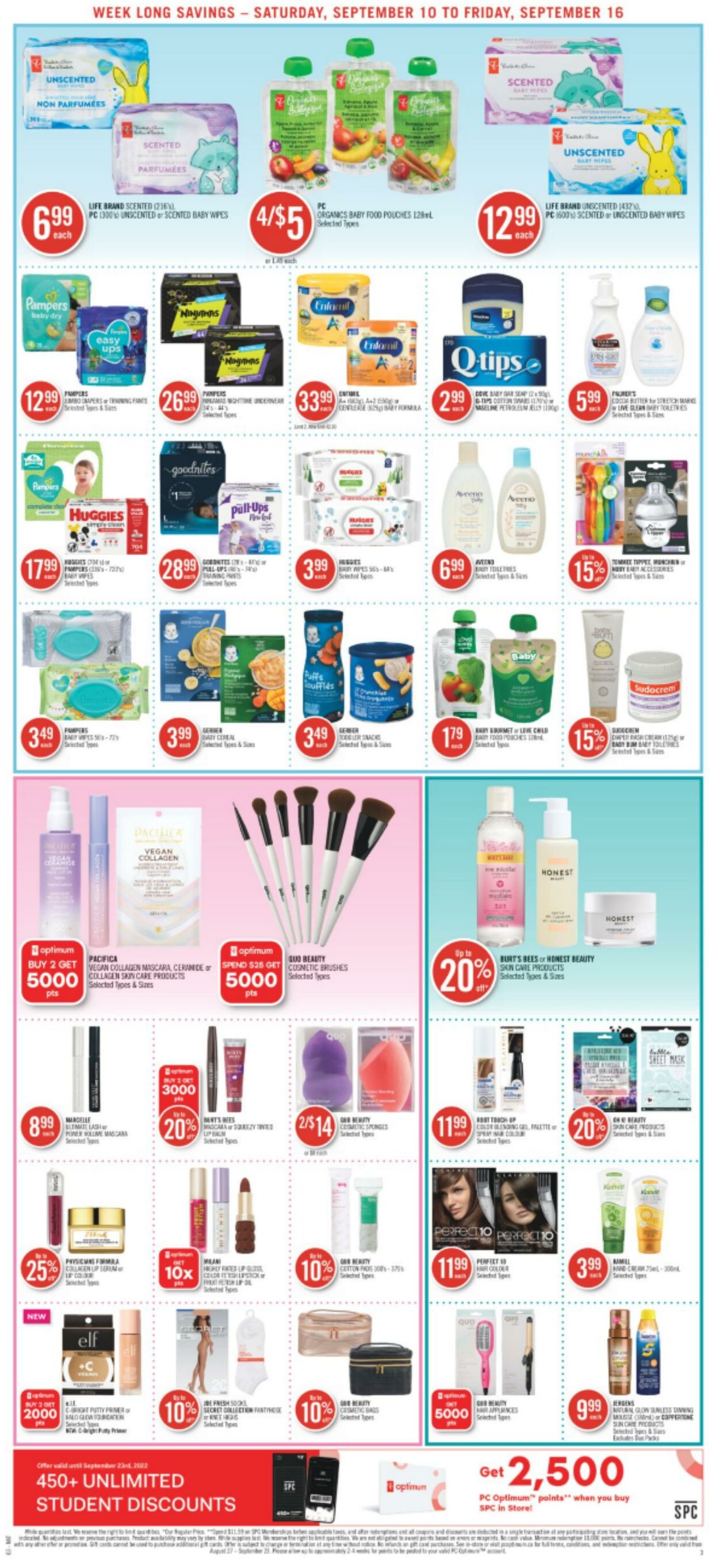 Flyer Shoppers Drug Mart 10.09.2022 - 16.09.2022