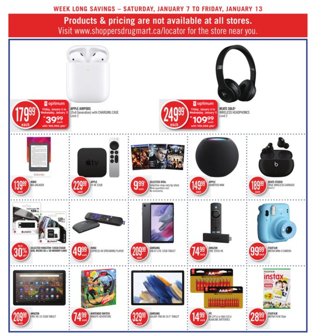 Flyer Shoppers Drug Mart 07.01.2023 - 13.01.2023