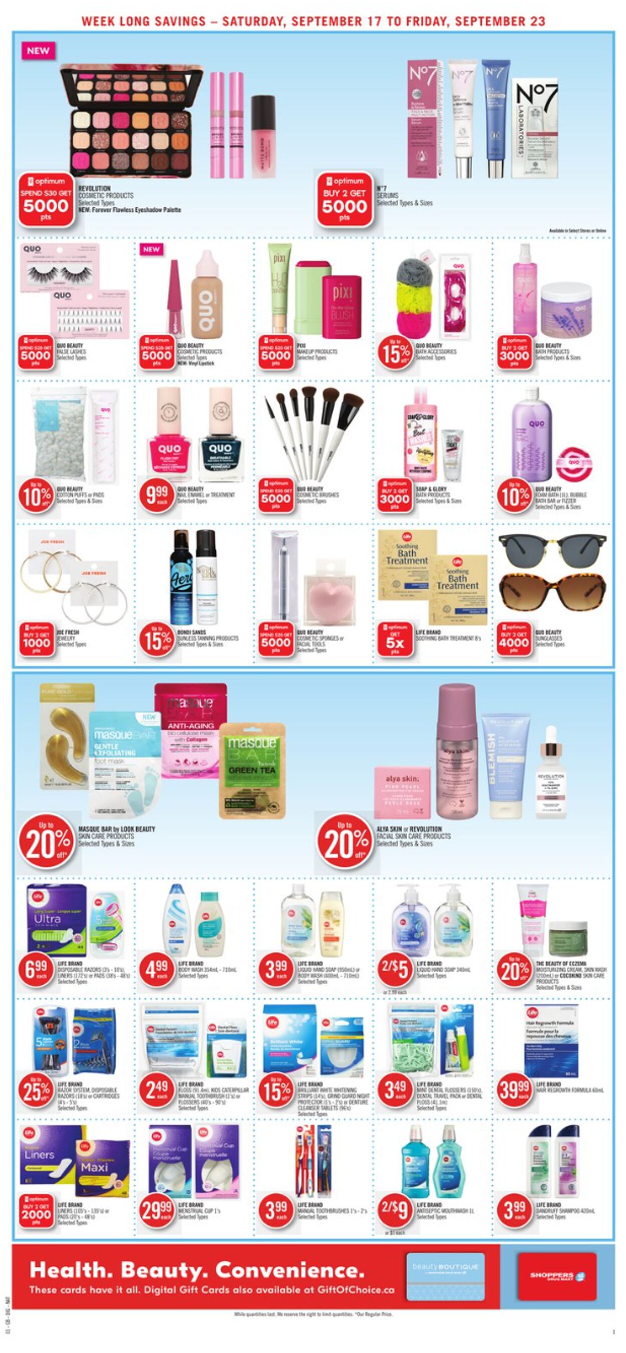 Flyer Shoppers Drug Mart 17.09.2022 - 23.09.2022