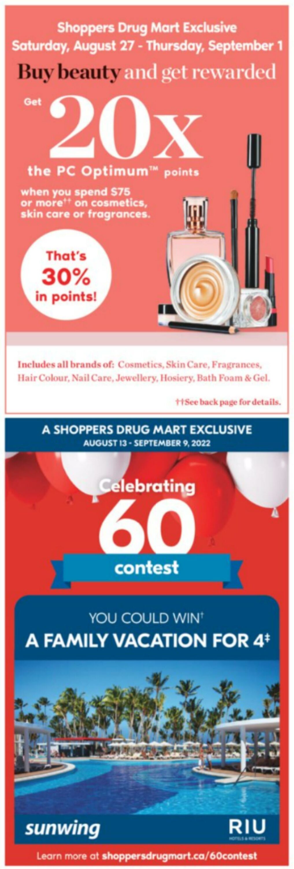 Flyer Shoppers Drug Mart 27.08.2022 - 02.09.2022